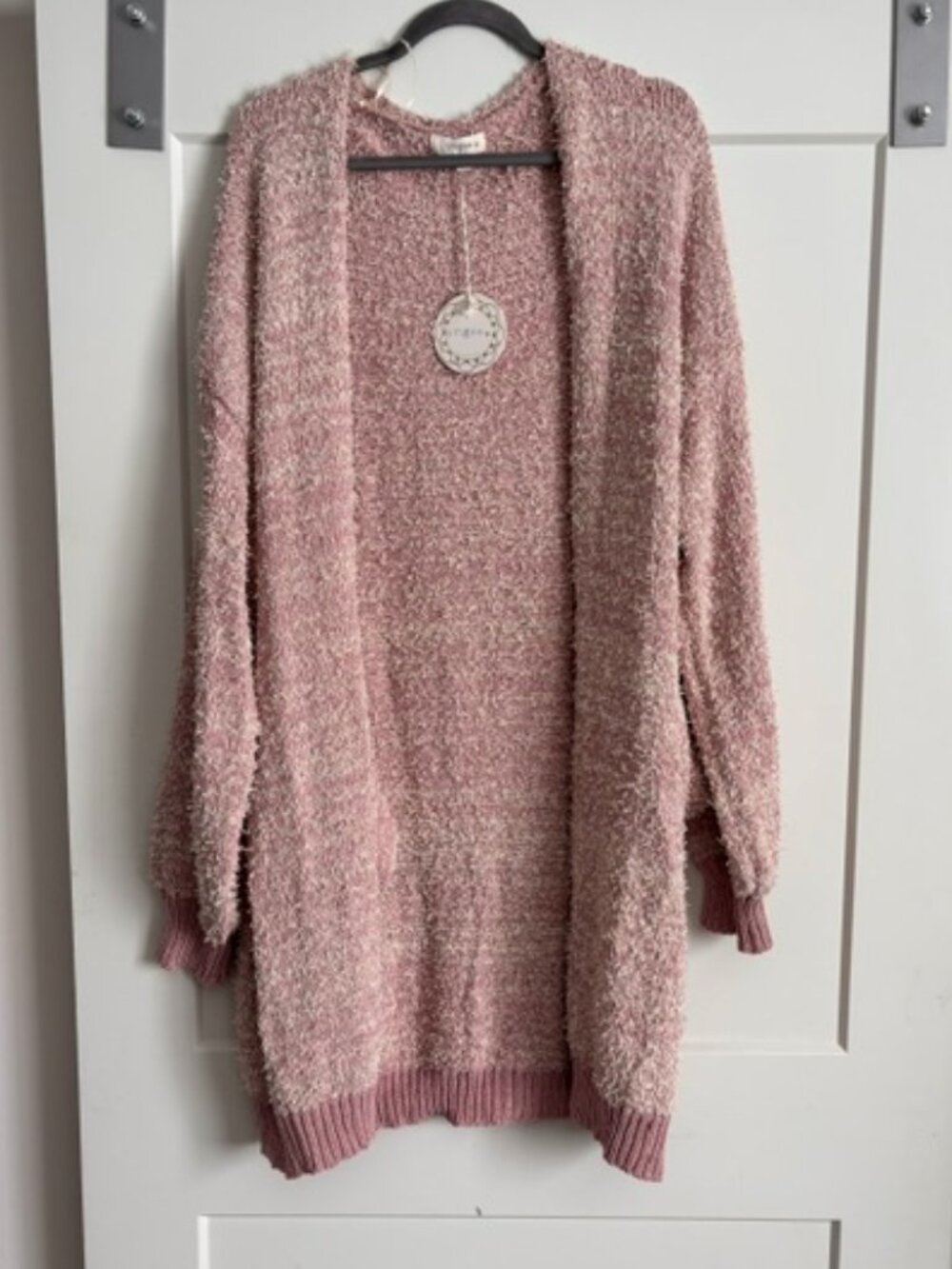Umgee Full Size Ribbed Hem Open Front Longline Cardigan NWT 2X